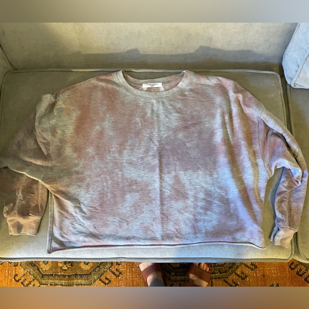 Project Social T cropped tie dyed sweatshirt Sz Medium